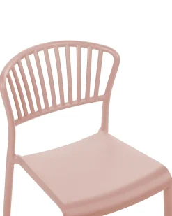 Sæt af 4 havestole GELA Pastellrosa