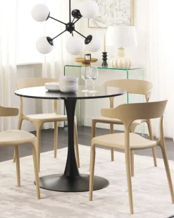 Sæt af 4 havestole GUBBIO Sand Beige