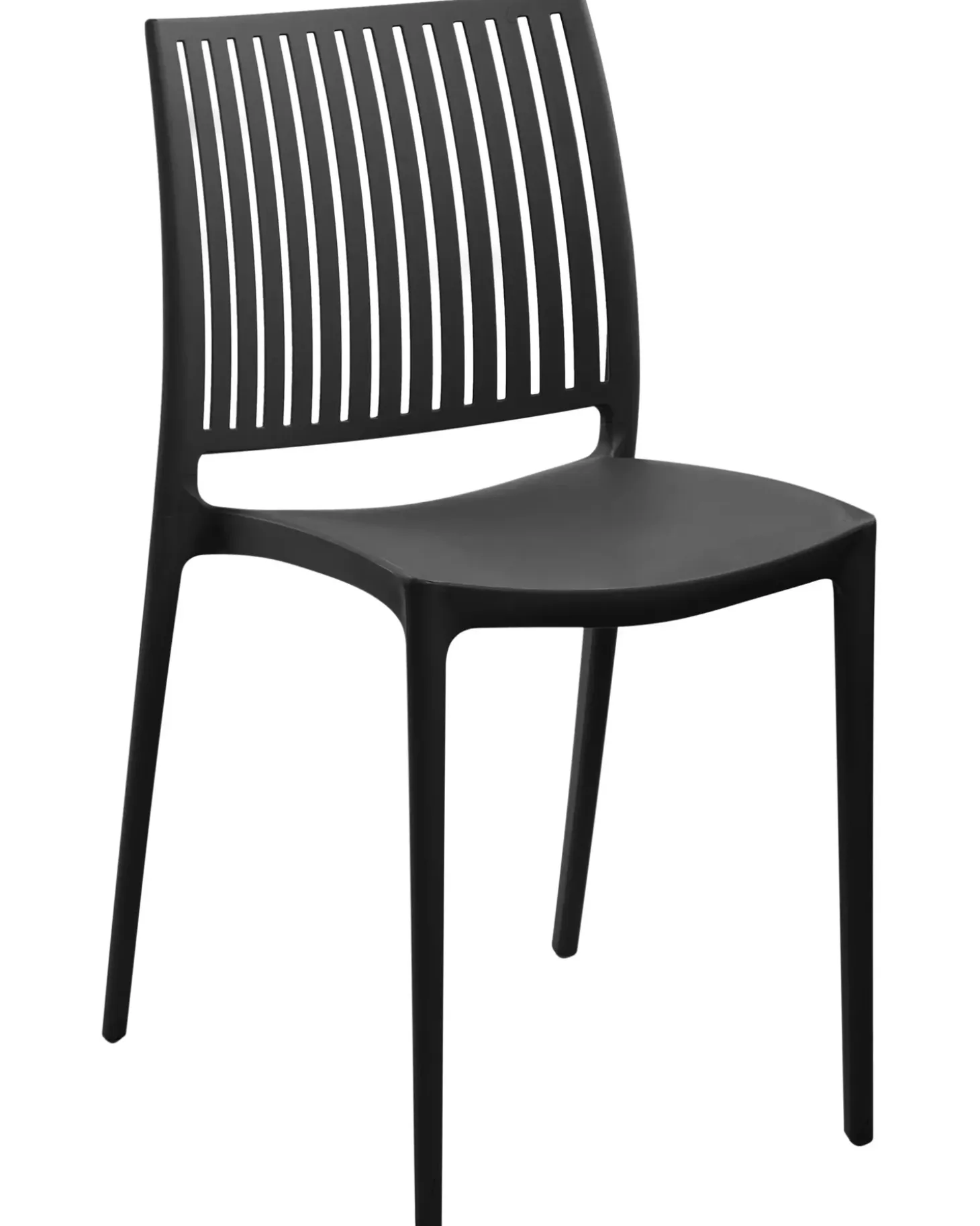 Sæt af 4 havestole ILLUMANI Sort