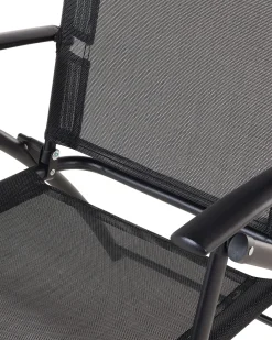 Sæt af 6 havestole LIVO Metal Sort