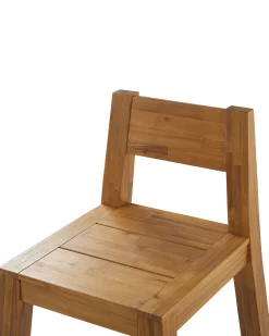 Sæt af 2 havestole LIVORNO Akacietræ Brun