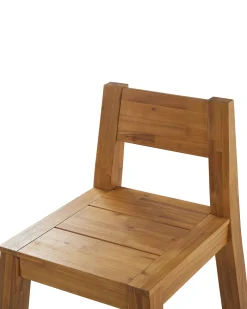 Sæt af 6 havestole LIVORNO Akacietræ Brun