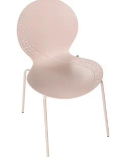 Sæt af 4 havestole MILOS Stabelbar Beige