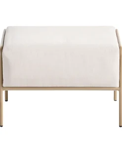 Sæt af 2 havestole NIMIS med fodskammel Lys Beige