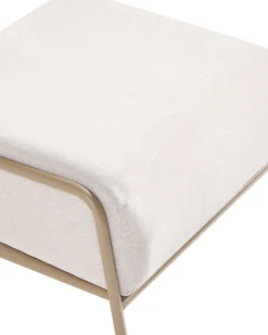 Sæt af 2 havestole NIMIS med fodskammel Lys Beige