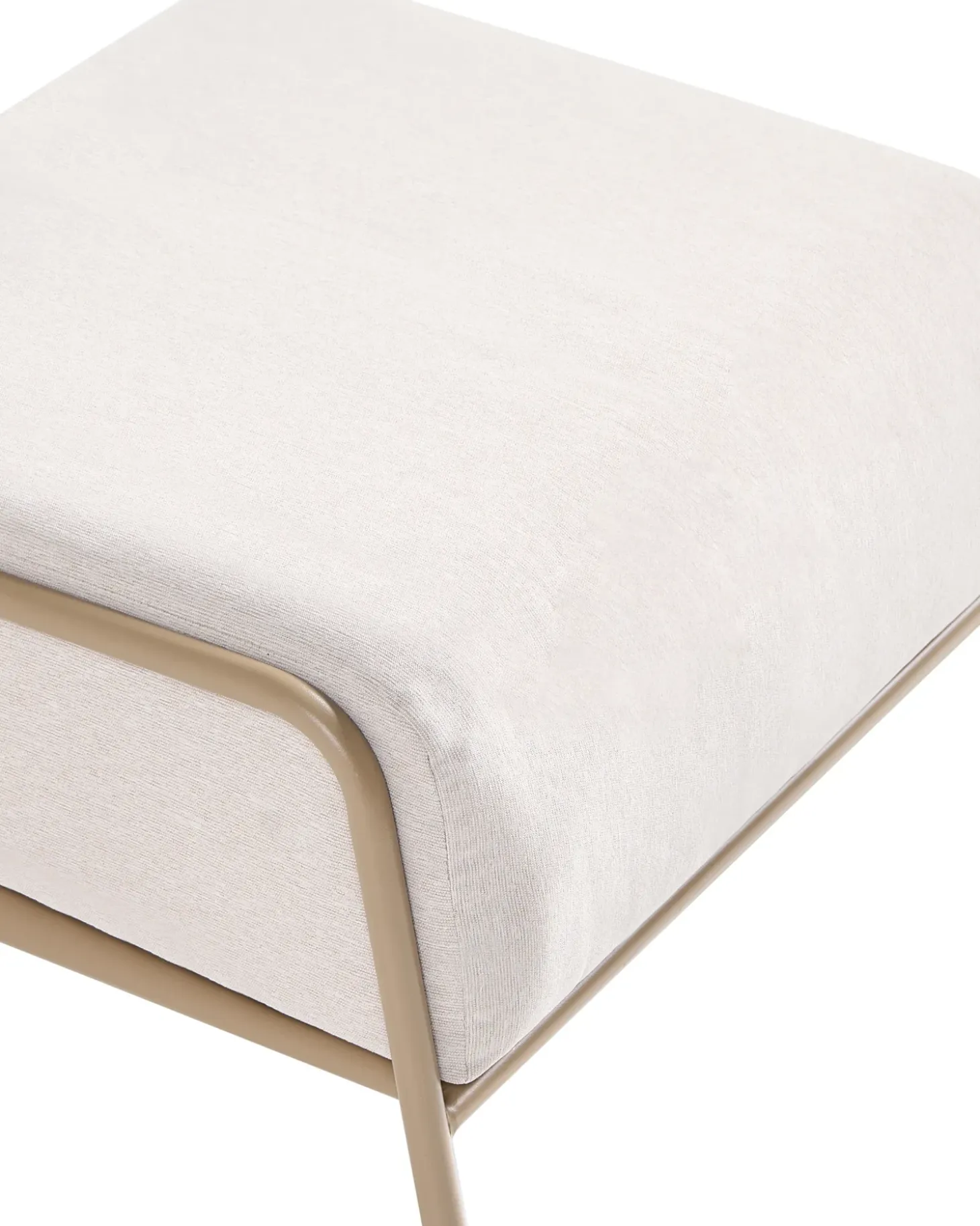 Sæt af 2 havestole NIMIS med fodskammel Lys Beige