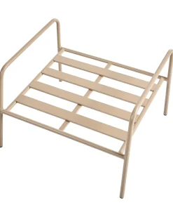 Sæt af 2 havestole NIMIS med fodskammel Lys Beige