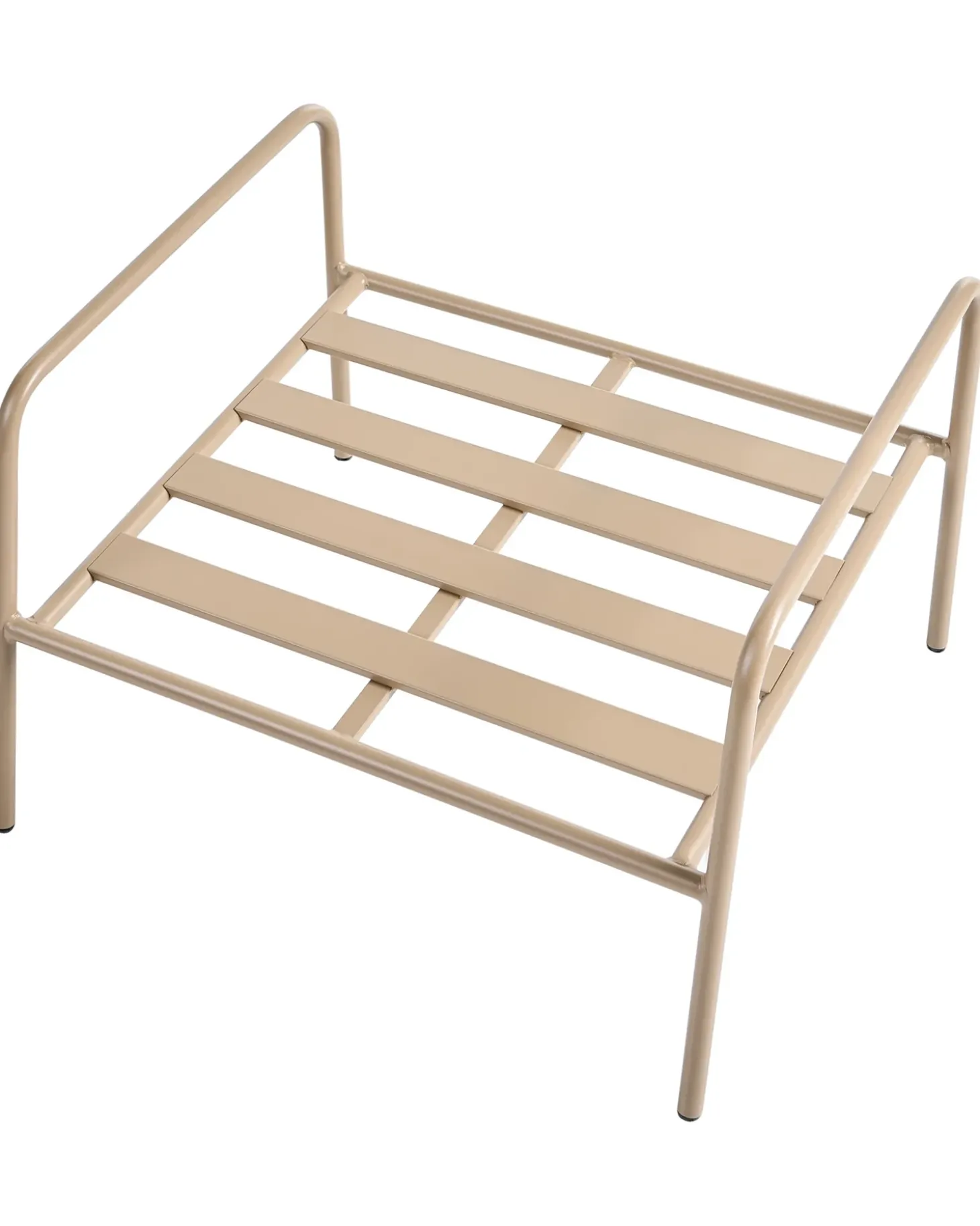 Sæt af 2 havestole NIMIS med fodskammel Lys Beige