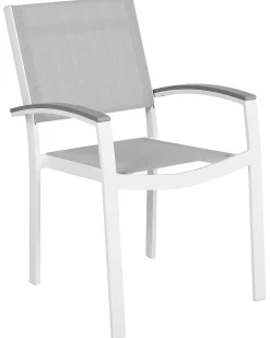 Sæt af 4 havestole PERETA Metal Grå