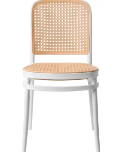 Sæt af 4 havestole PLOSE Hvid/beige
