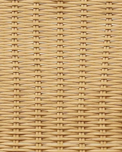 Sæt af 2 havestole PRASIMO PE-rattan Naturlig