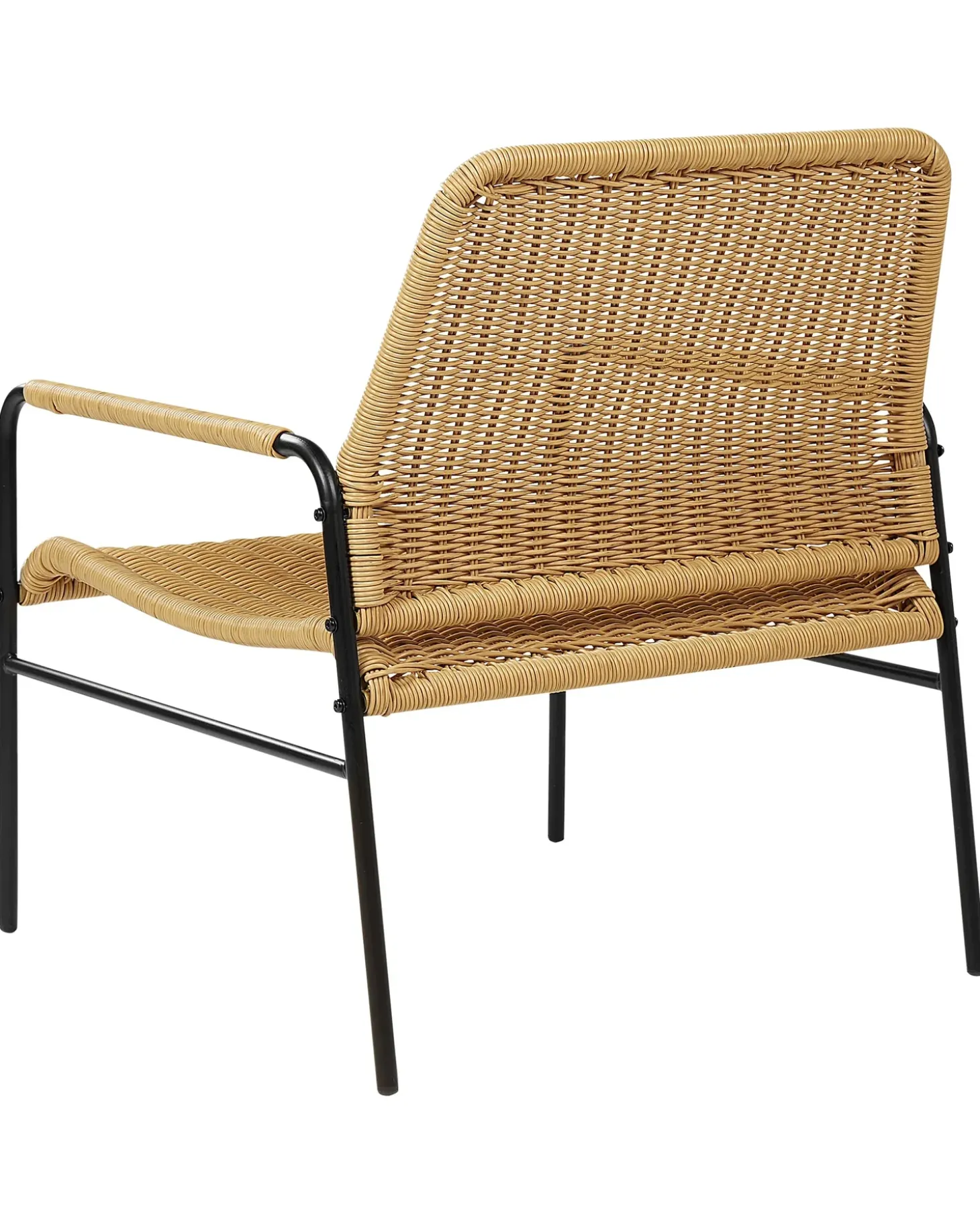 Sæt af 2 havestole PRASIMO PE-rattan Naturlig