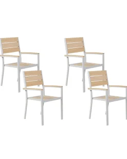 Sæt af 4 havestole PRATO Beige