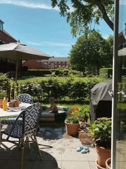 Sæt af 4 havestole RIFREDDO PE-rattan Blå