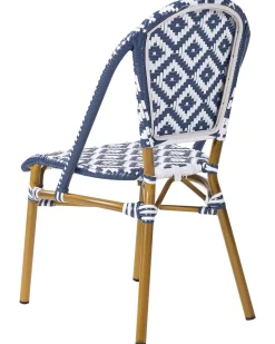 Sæt af 4 havestole RIFREDDO PE-rattan Blå