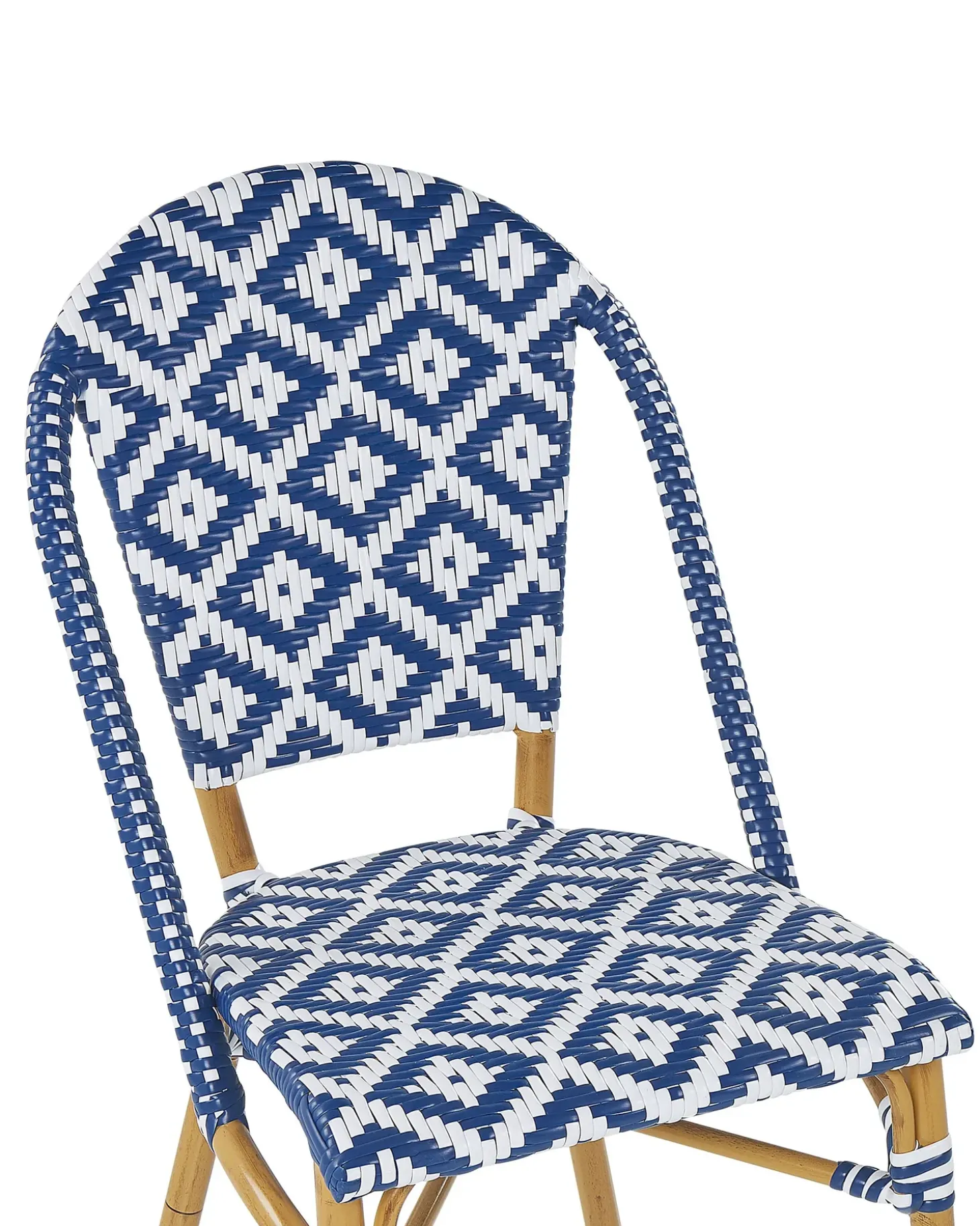 Sæt af 4 havestole RIFREDDO PE-rattan Blå