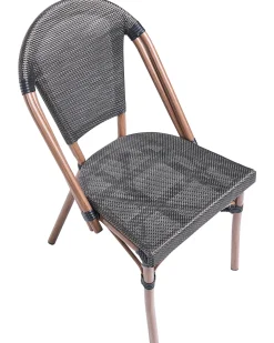 Sæt af 4 havestole RIFREDDO PE-rattan Grå