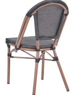 Sæt af 4 havestole RIFREDDO PE-rattan Grå
