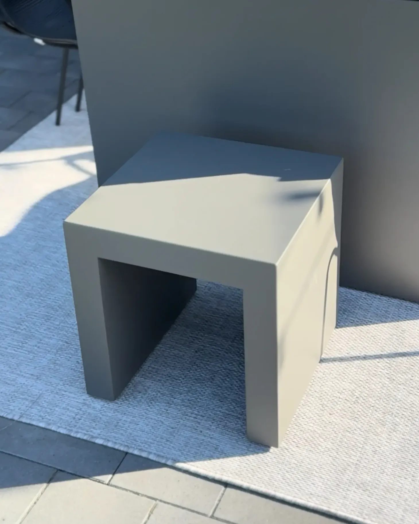 Sæt af 2 havestole TARANTO Beton Grå