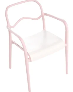 Sæt af 2 havestole THASOS Syntetisk materiale Pastellrosa