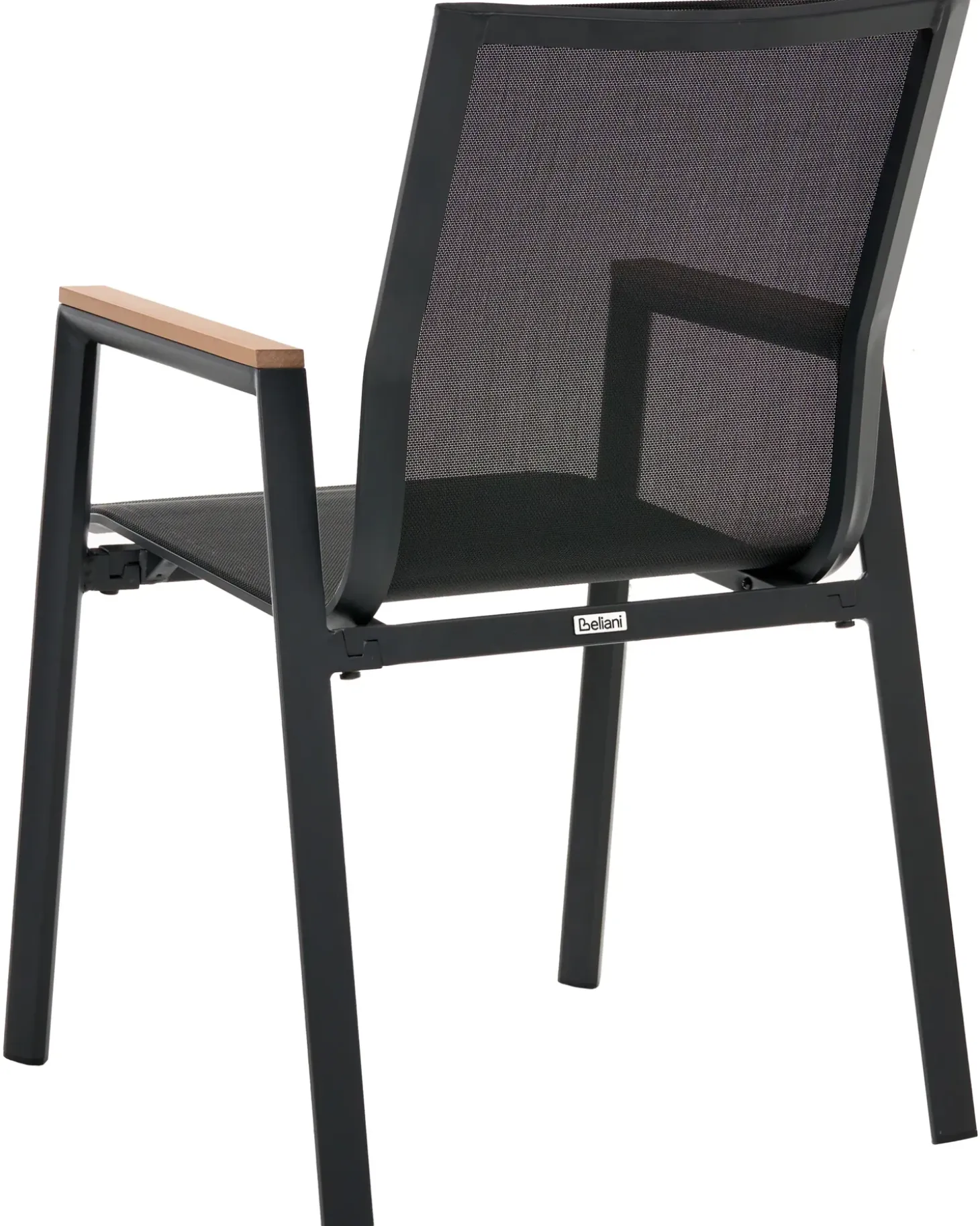 Sæt af 4 havestole TIANO Metal Sort