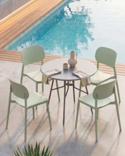 Sæt af 4 havestole TUPIZA Lysegrøn