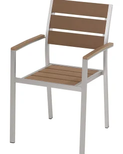 Sæt af 6 havestole VERNIO Brun