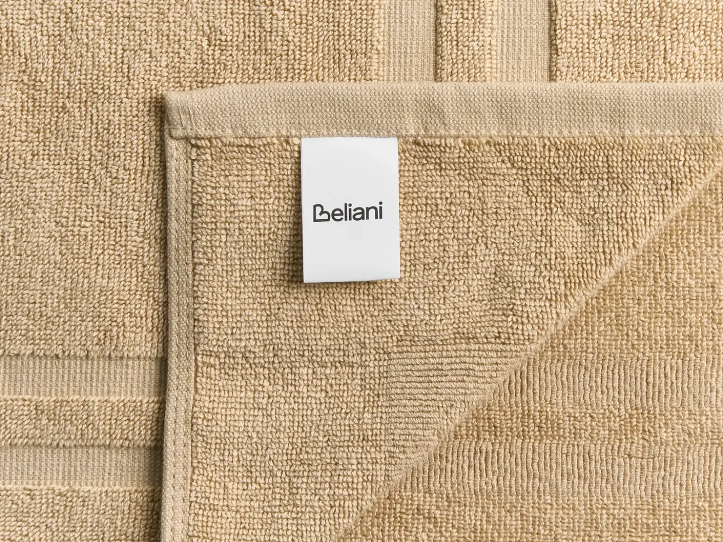 Sæt af 11 håndklæder ATAI Bomuld Sand Beige