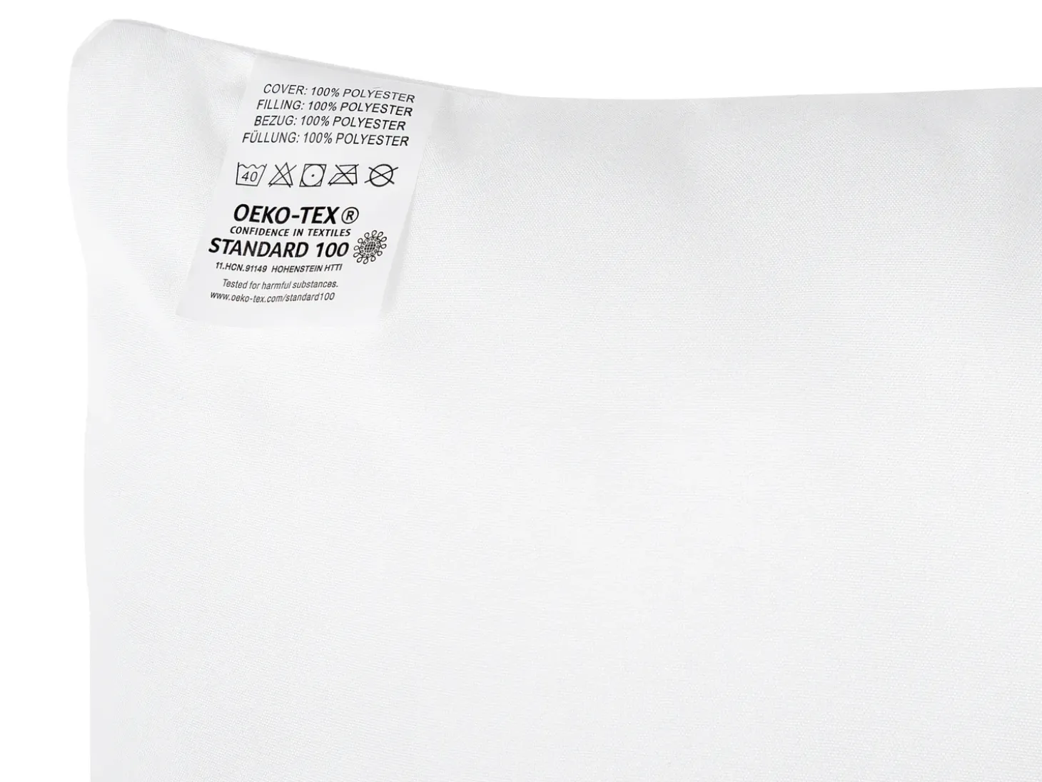 Sæt af 2 hovedpuder ERRIGAL Lav Microfiber 80 x 80 cm Hvid