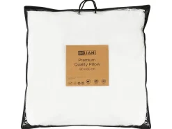 Sæt af 2 hovedpuder ERRIGAL Lav Microfiber 80 x 80 cm Hvid