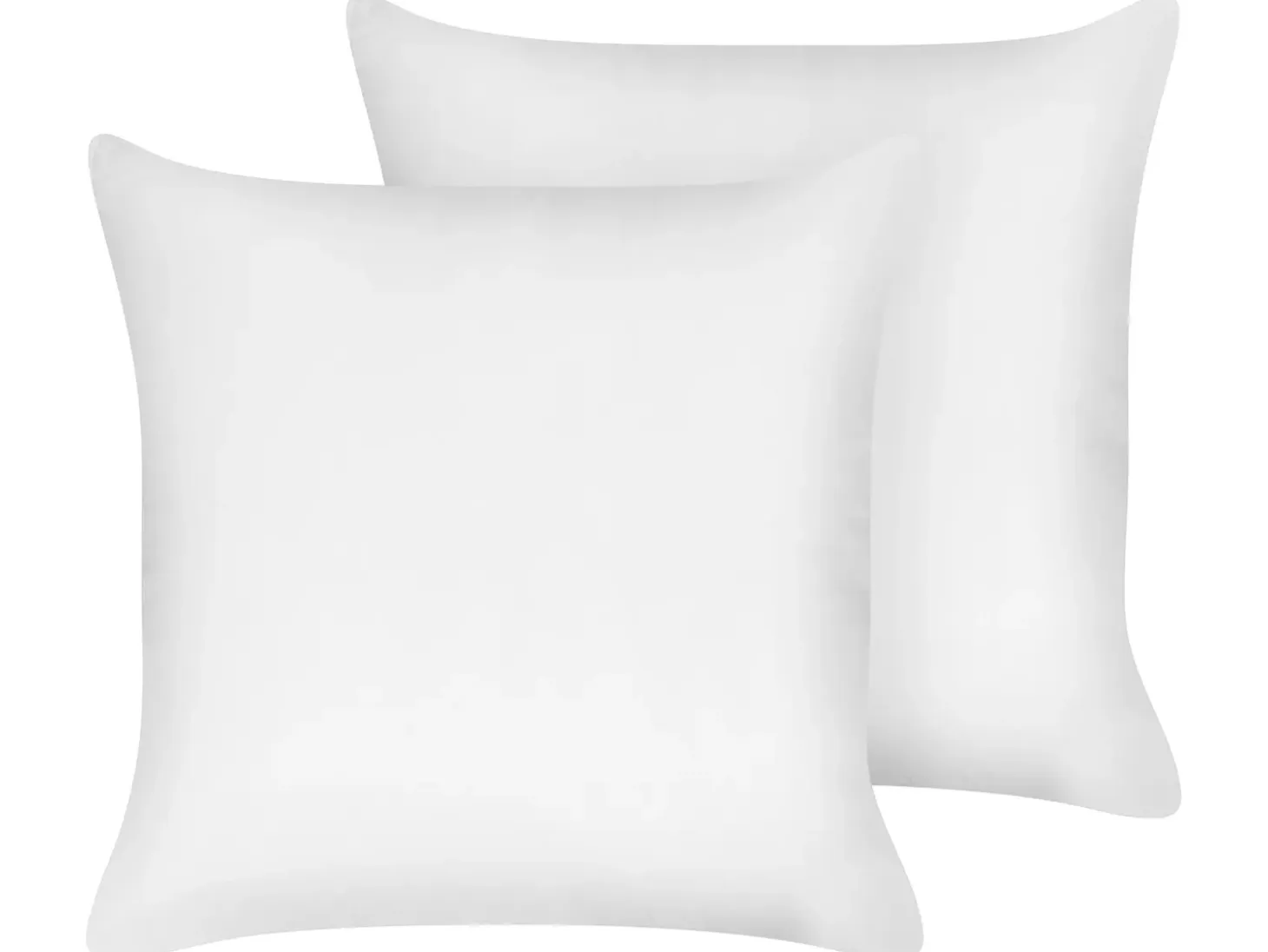 Sæt af 2 hovedpuder TRIGLAV Lav Polyester 80 x 80 cm Hvid