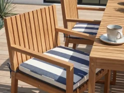 Sæt af 8 hynder til havestol SASSARI 46 x 46 cm Navy Blå