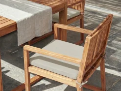 Sæt af 8 hynder til havestol SASSARI PREMIUM 46 x 46 cm Brungrå