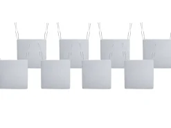 Sæt af 8 hynder til havestol SASSARI PREMIUM 46 x 46 cm Lysegrå