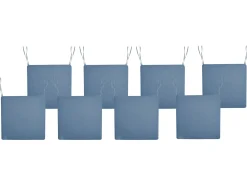 Sæt af 8 hynder til havestol SASSARI PREMIUM 46 x 46 cm Blå