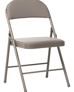 Sæt af 4 klapstole SHASTA Metal Brungrå