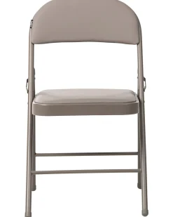 Sæt af 4 klapstole SHASTA Metal Brungrå