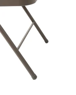 Sæt af 4 klapstole SHASTA Metal Brungrå