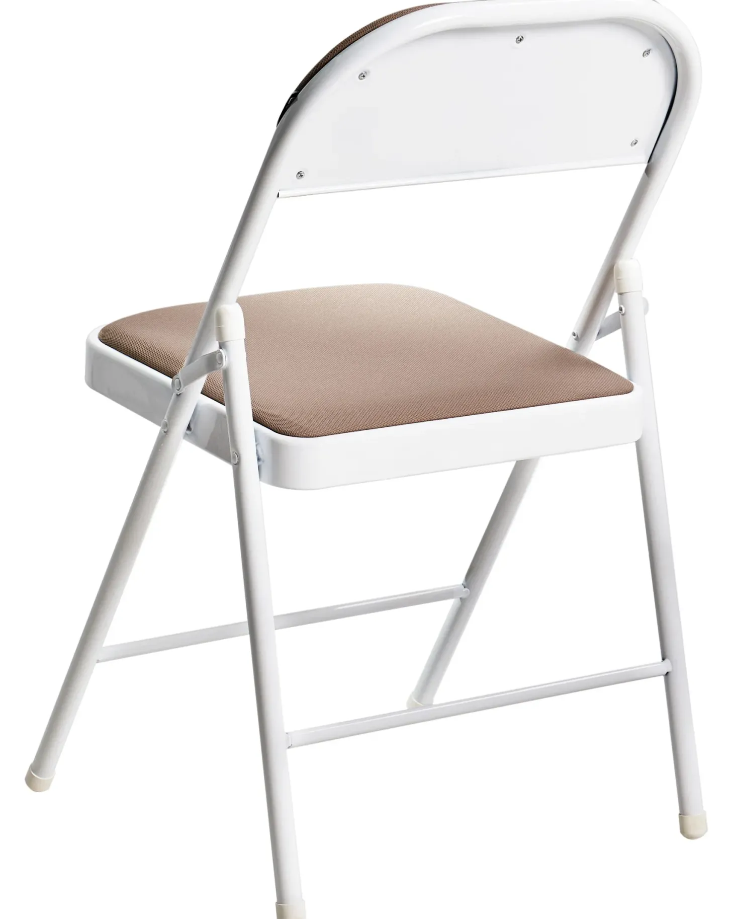 Sæt af 4 klapstole SPARKS Metal Beige/Hvid