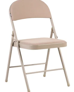 Sæt af 4 klapstole SPARKS Metal Beige