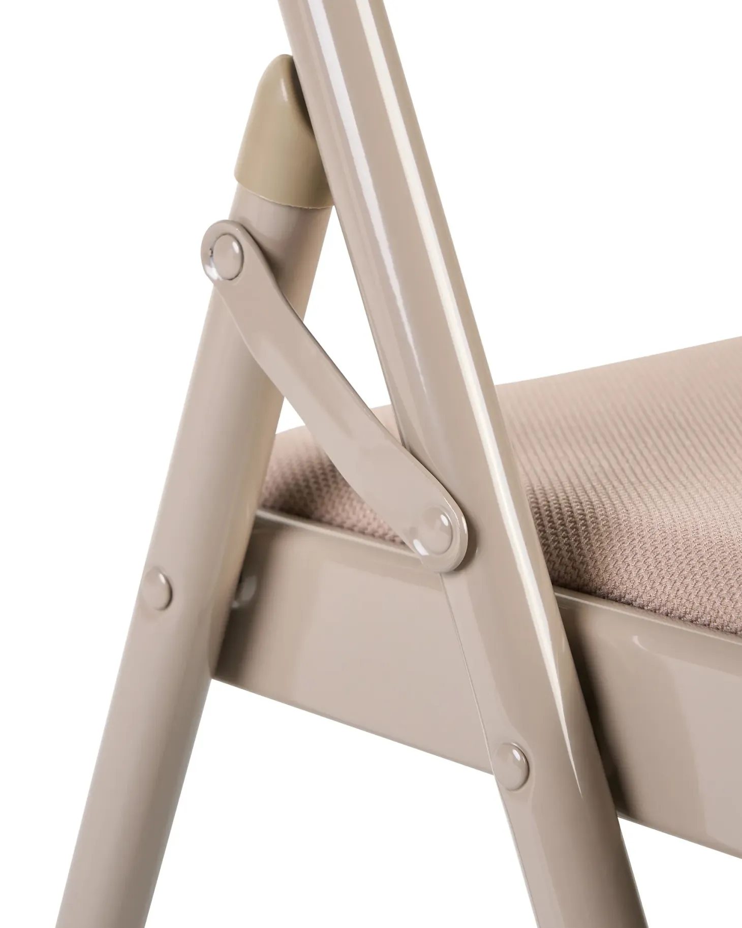 Sæt af 4 klapstole SPARKS Metal Beige