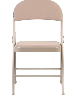 Sæt af 4 klapstole SPARKS Metal Beige