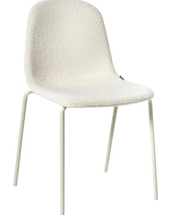 Sæt af 2 konferencestole LOMA Boucle Cremehvid