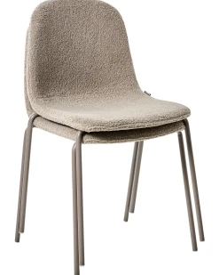 Sæt af 2 konferencestole LOMA Boucle Brungrå