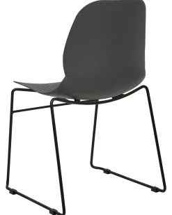 Sæt af 4 konferencestole PANORA Mørkegrå