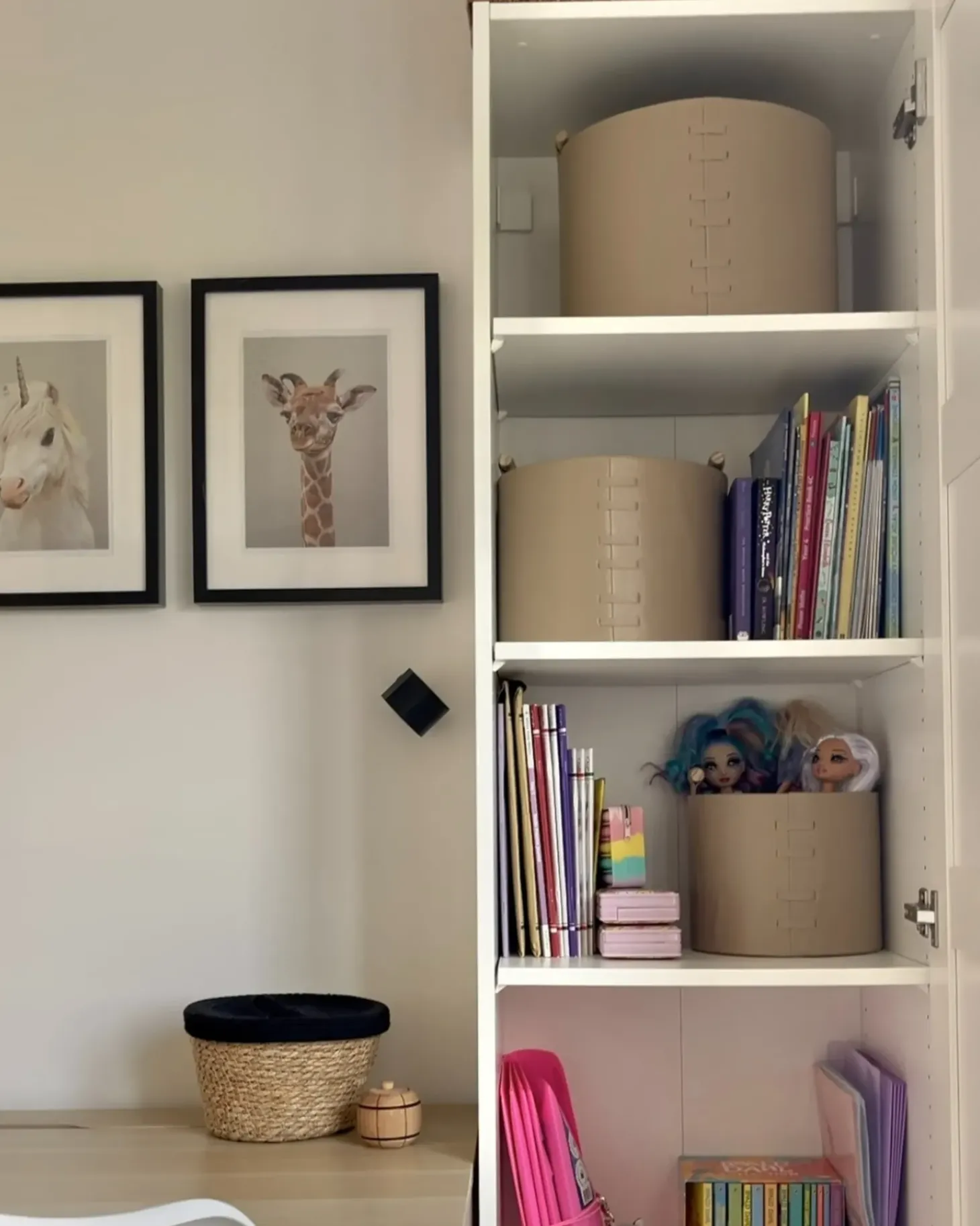 Sæt af 3 kurve ARAM Kunstlæder Beige