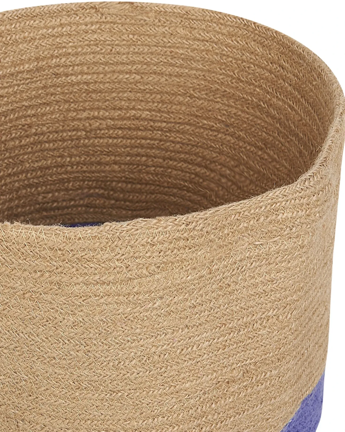 Sæt af 2 kurve BULANIK Jute Lilla