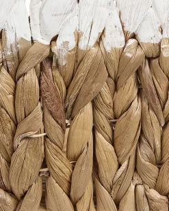 Sæt af 3 kurve CAMPHA Flet Naturlig