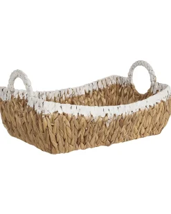 Sæt af 3 kurve CAMPHA Flet Naturlig