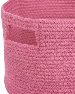 Sæt af 2 kurve CHINIOT Bomuld Fuchsia
